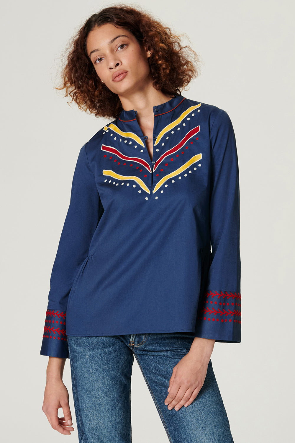 Zuber Embroidered Blouse