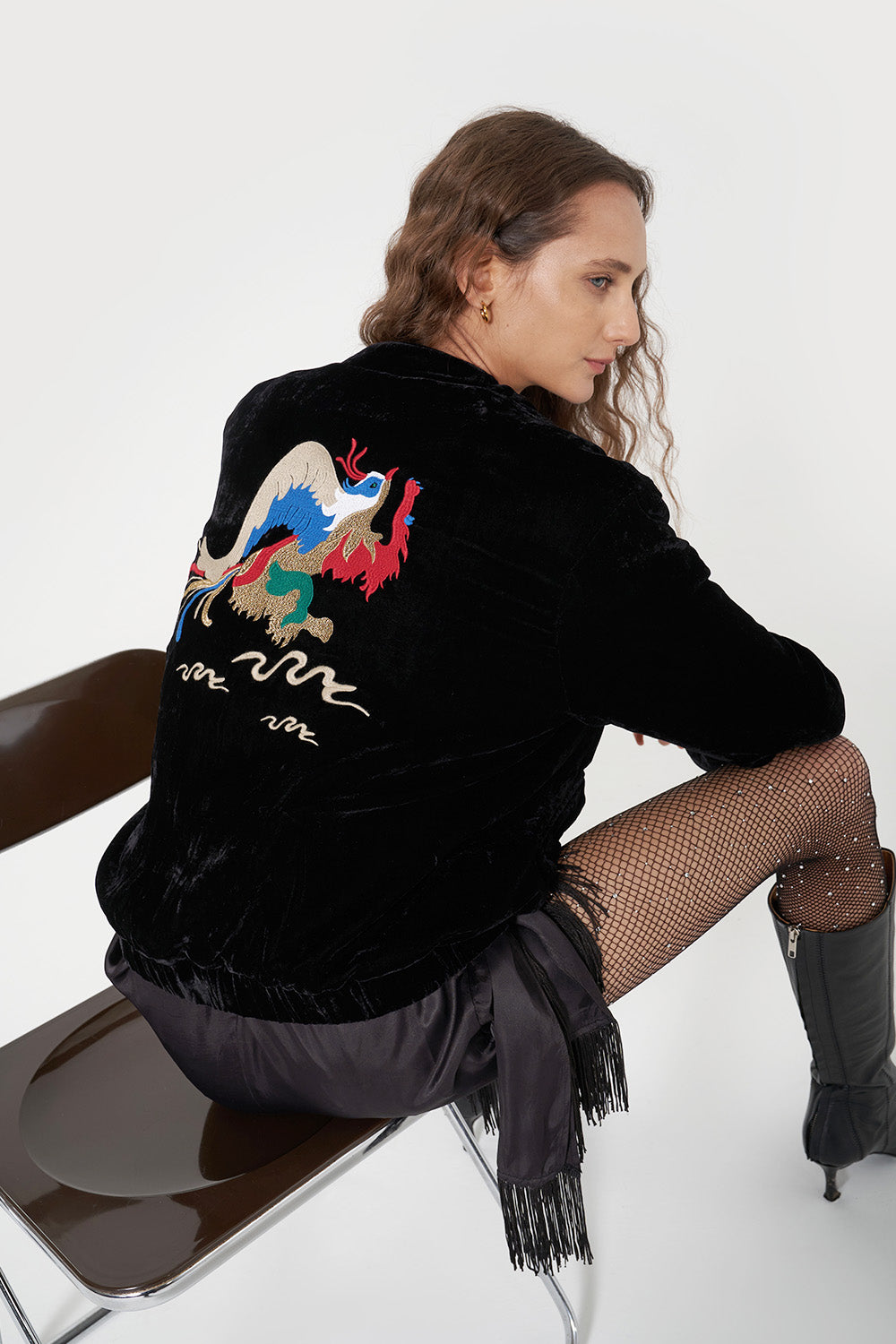 Layla Embroidered Bomber