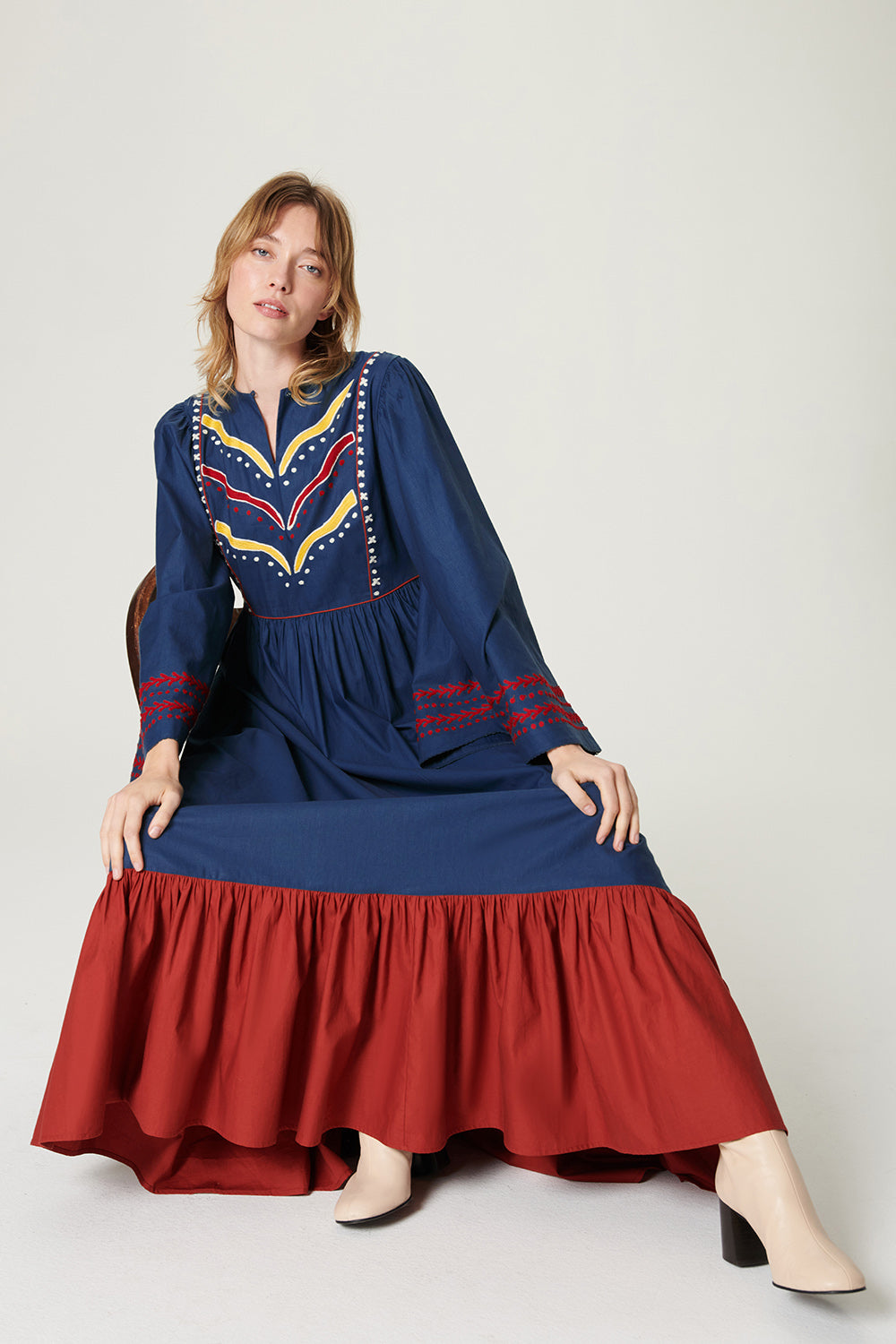 Garima Embroidered Maxi Dress