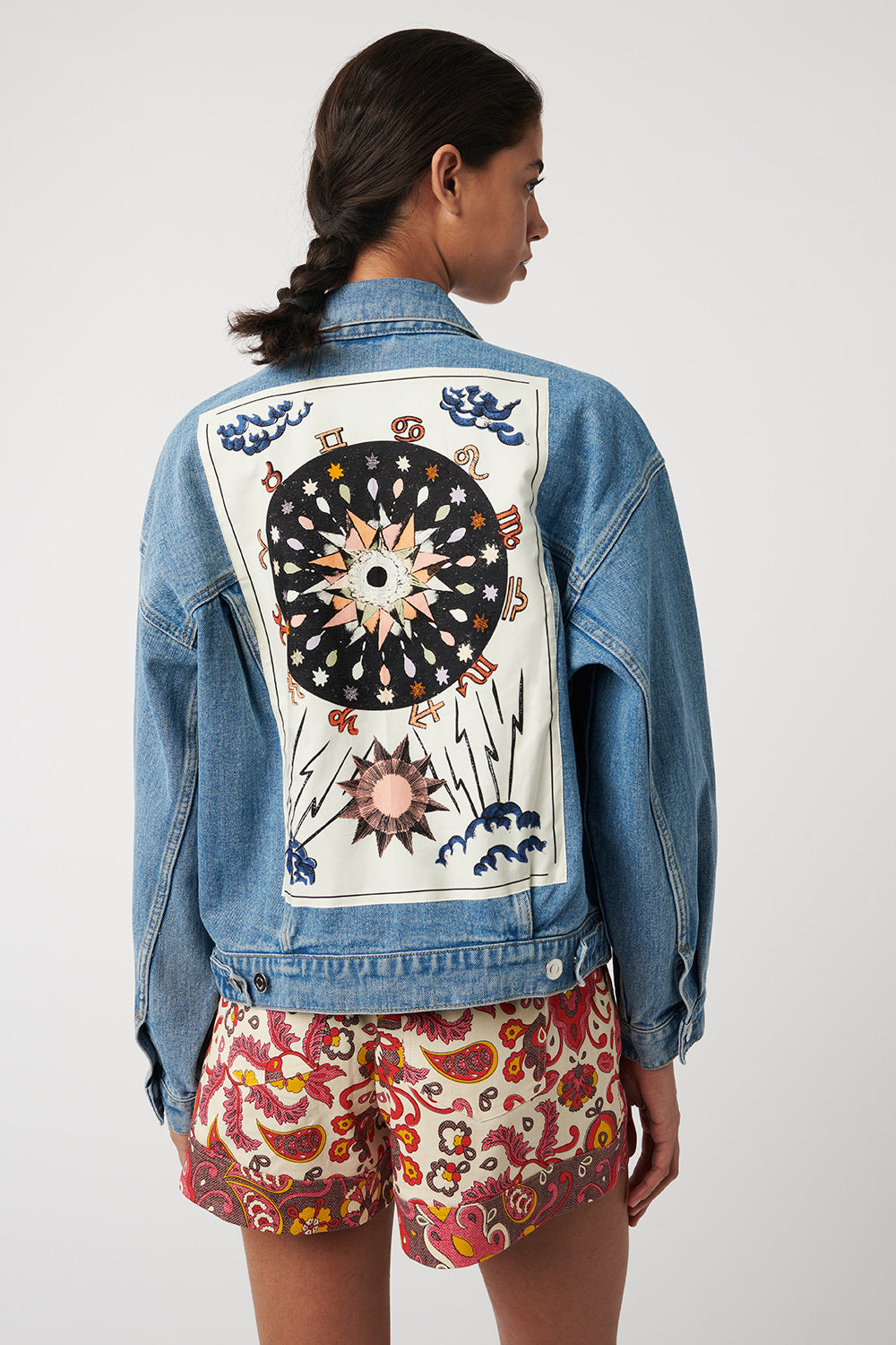 Indigo Embroidered Jacket