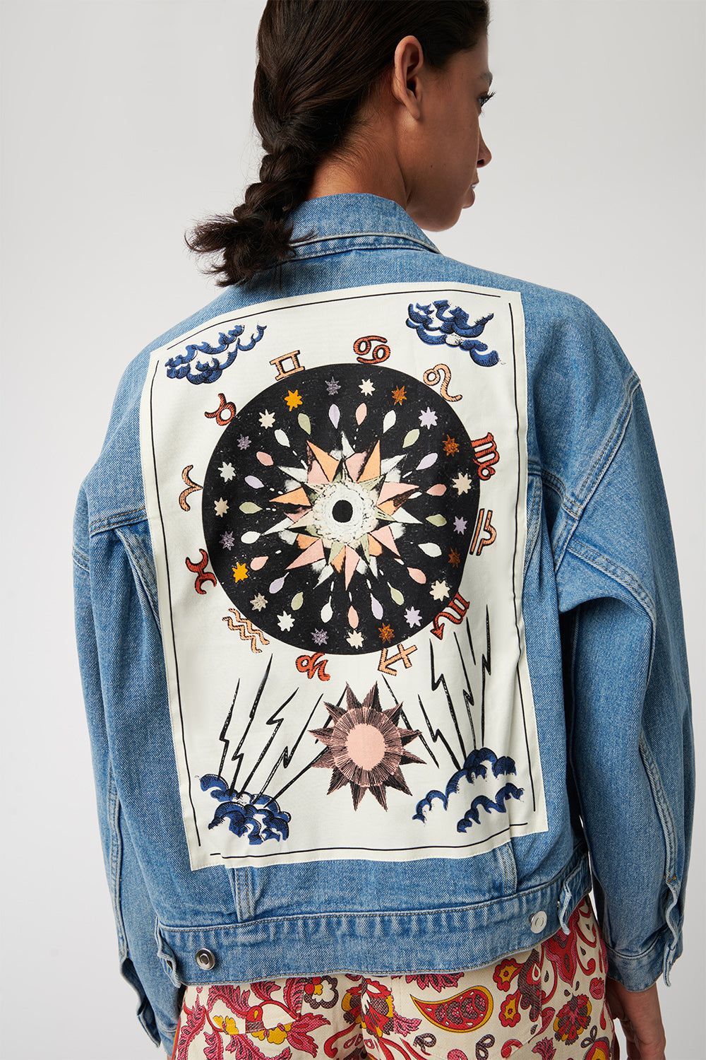Indigo Embroidered Jacket