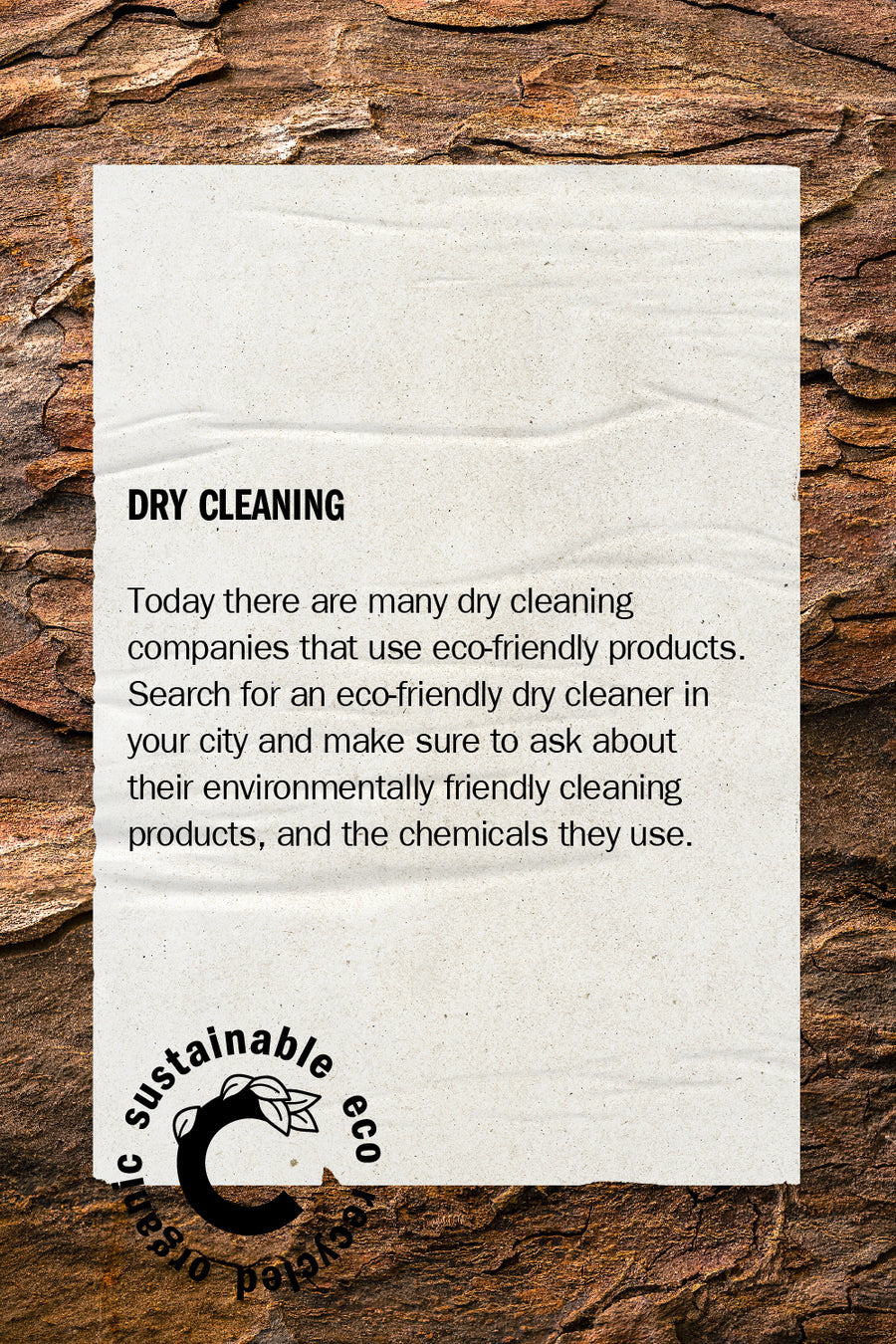 Sello Organic DRY CLEANING